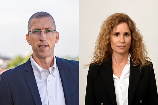 מימין: מיה גולדין סמנכ״לית משאבי אנוש קרפור ישראל, צילום: יוסי זליגר; שי דגן סמנכ״ל תפעול קרפור, צילום: איתן ואן לואן